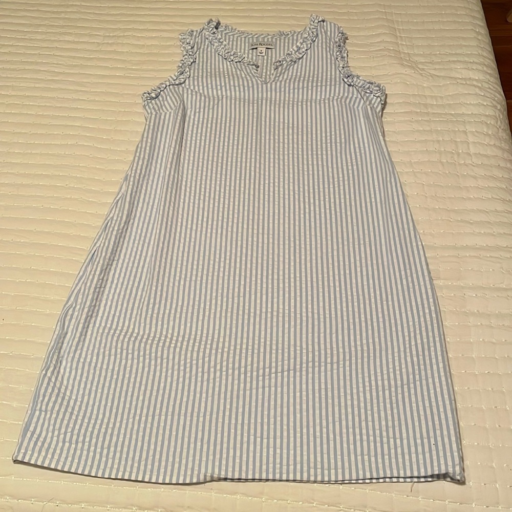 Kim Rogers Seersucker Dress